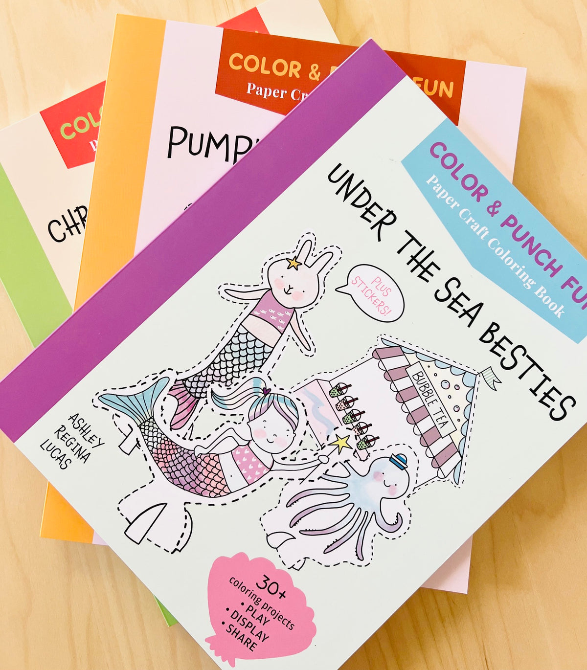 Under the Sea Besties Color & Punch Book | Signed Copy