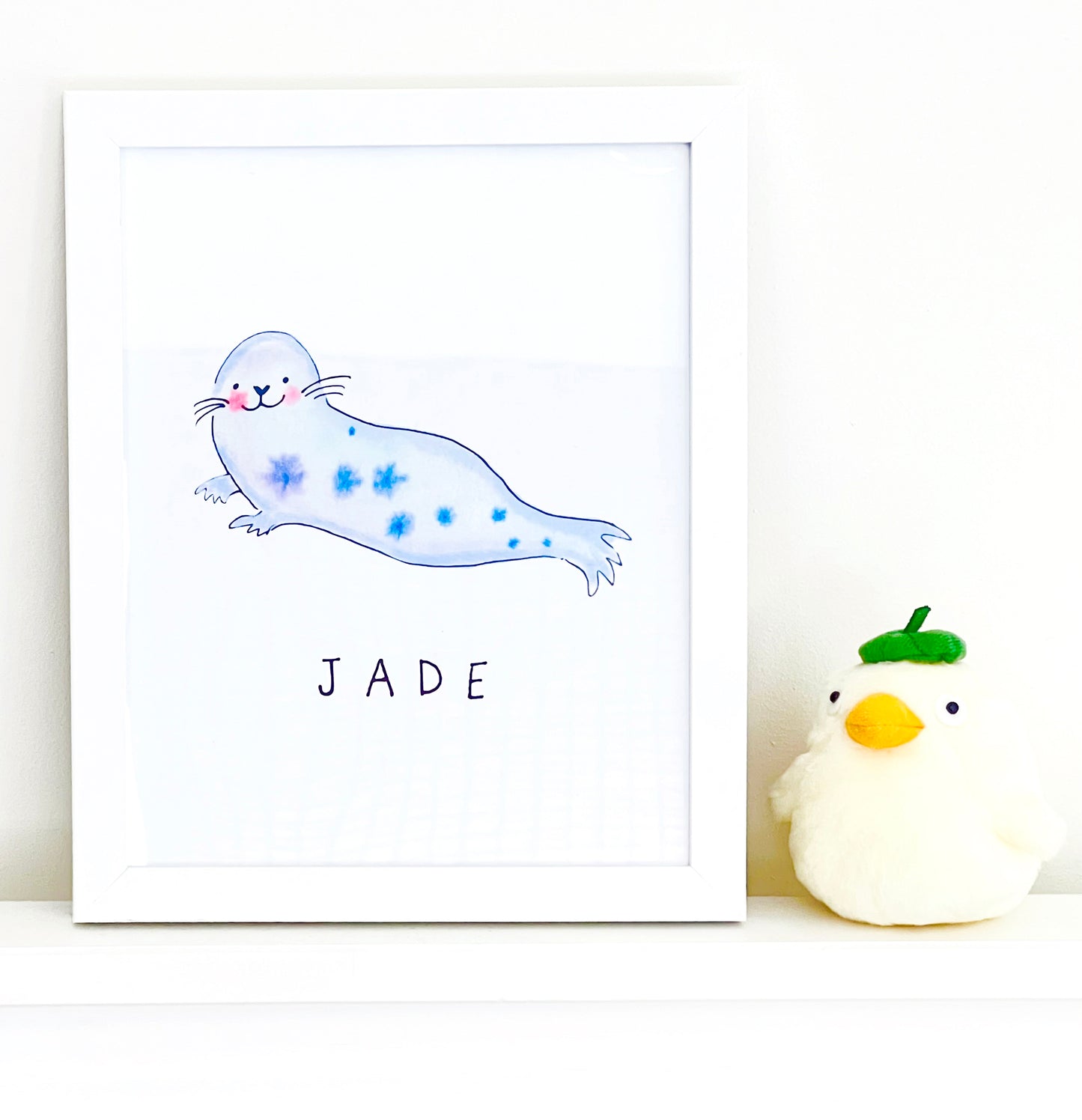 Customizable Under the Sea Animal Prints | Unframed or Framed 8"x10" Art for Kids