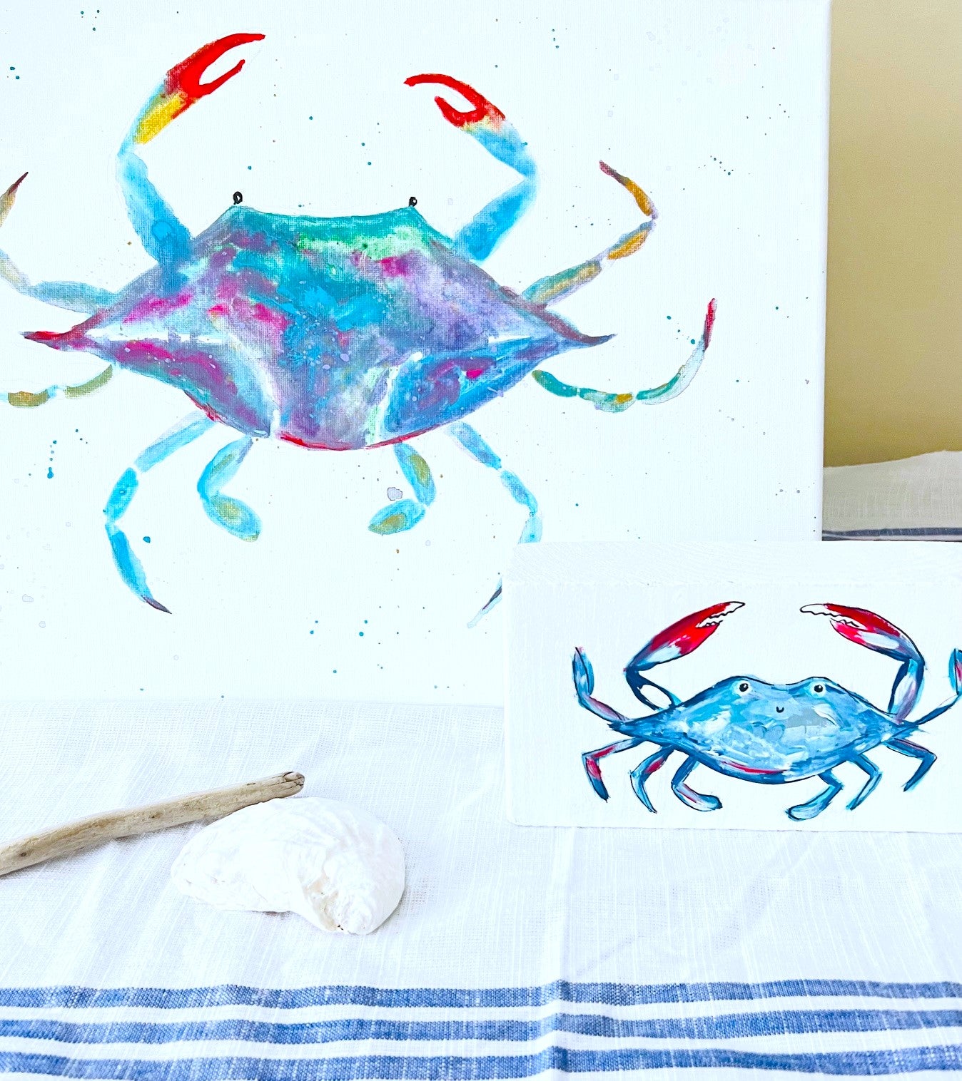 Blue Crab Original Acrylic Painting