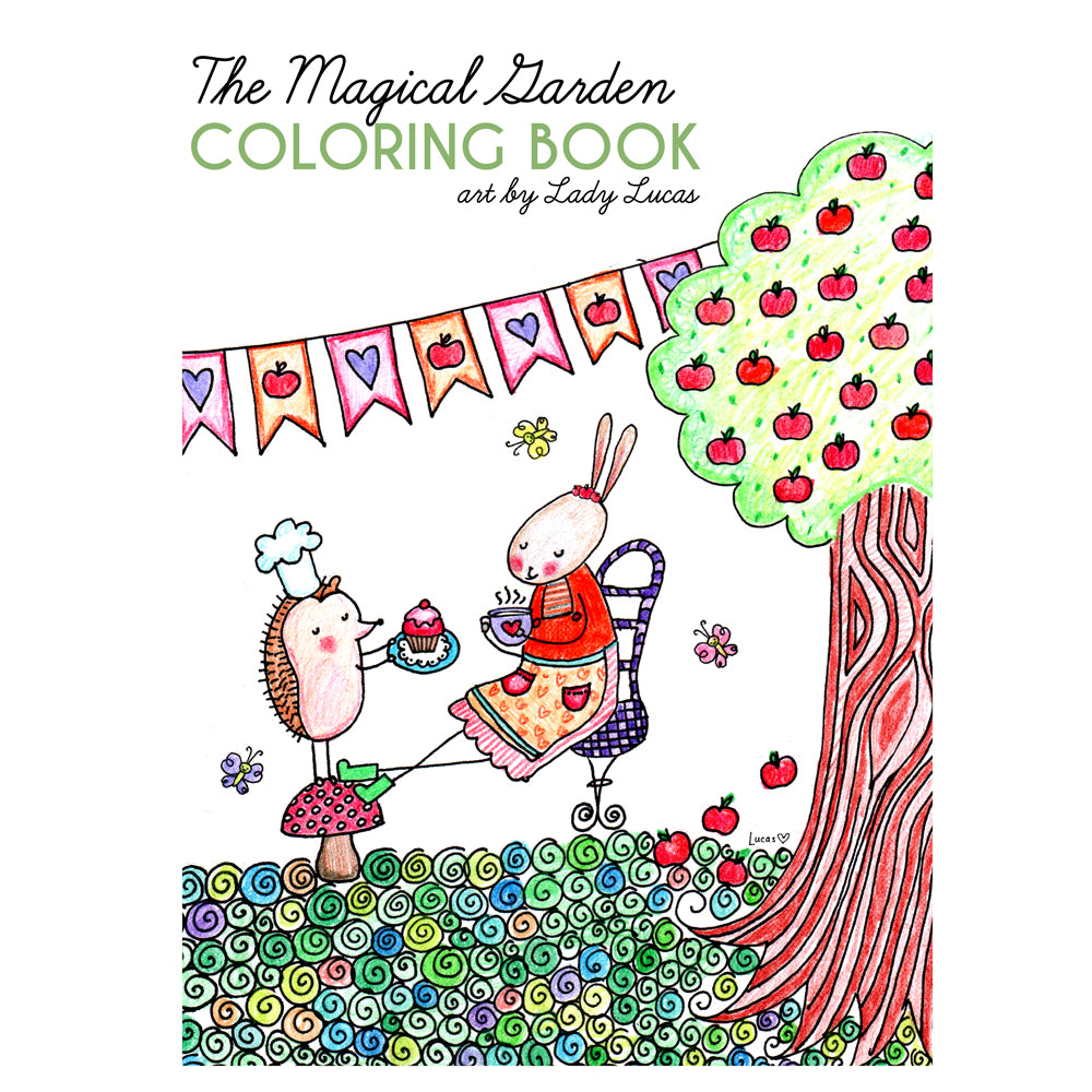 Printable Magical Garden Adult Coloring Book