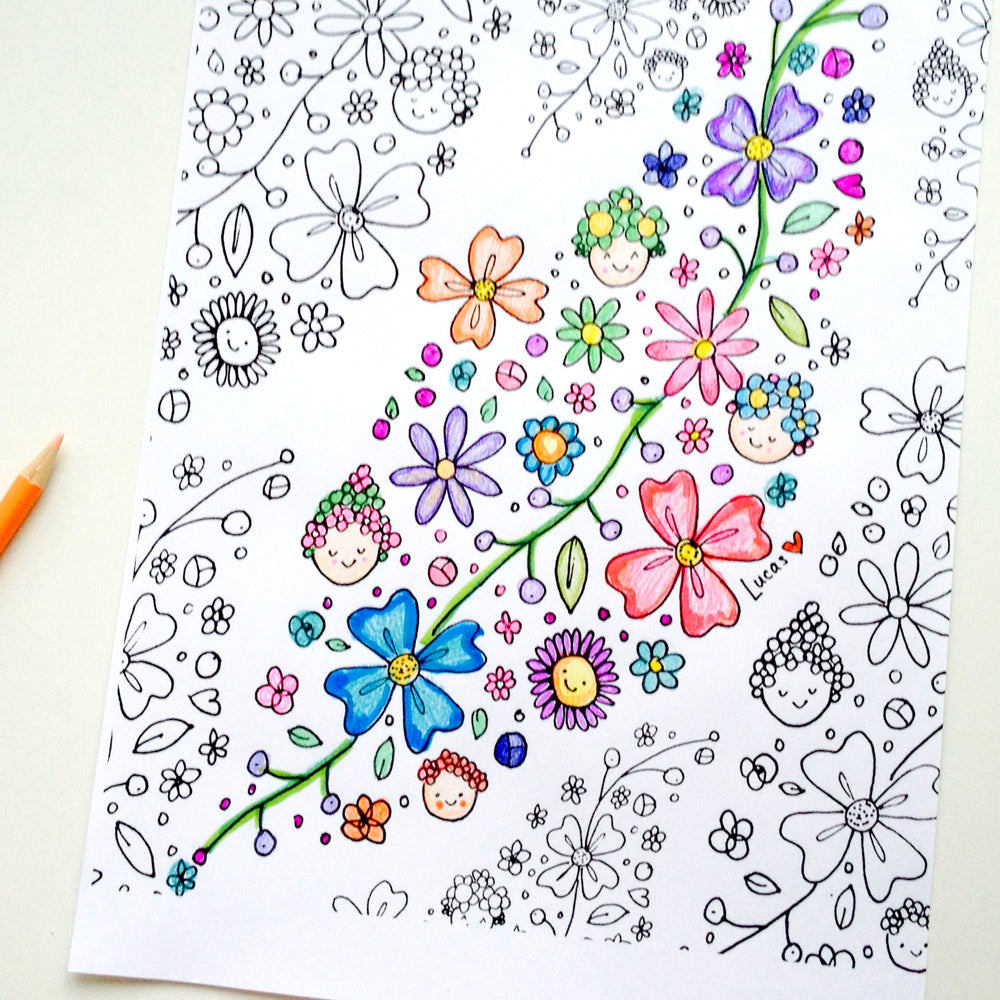 Printable Magical Garden Adult Coloring Book