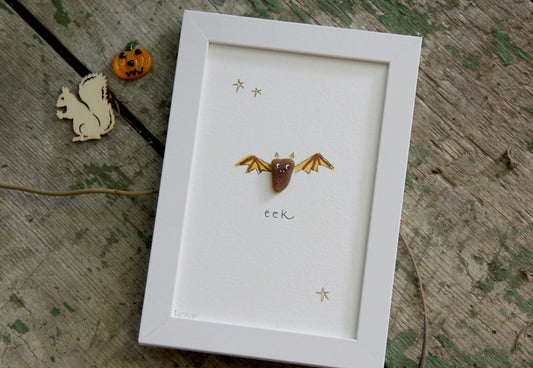 Bat Sea Glass Art 
