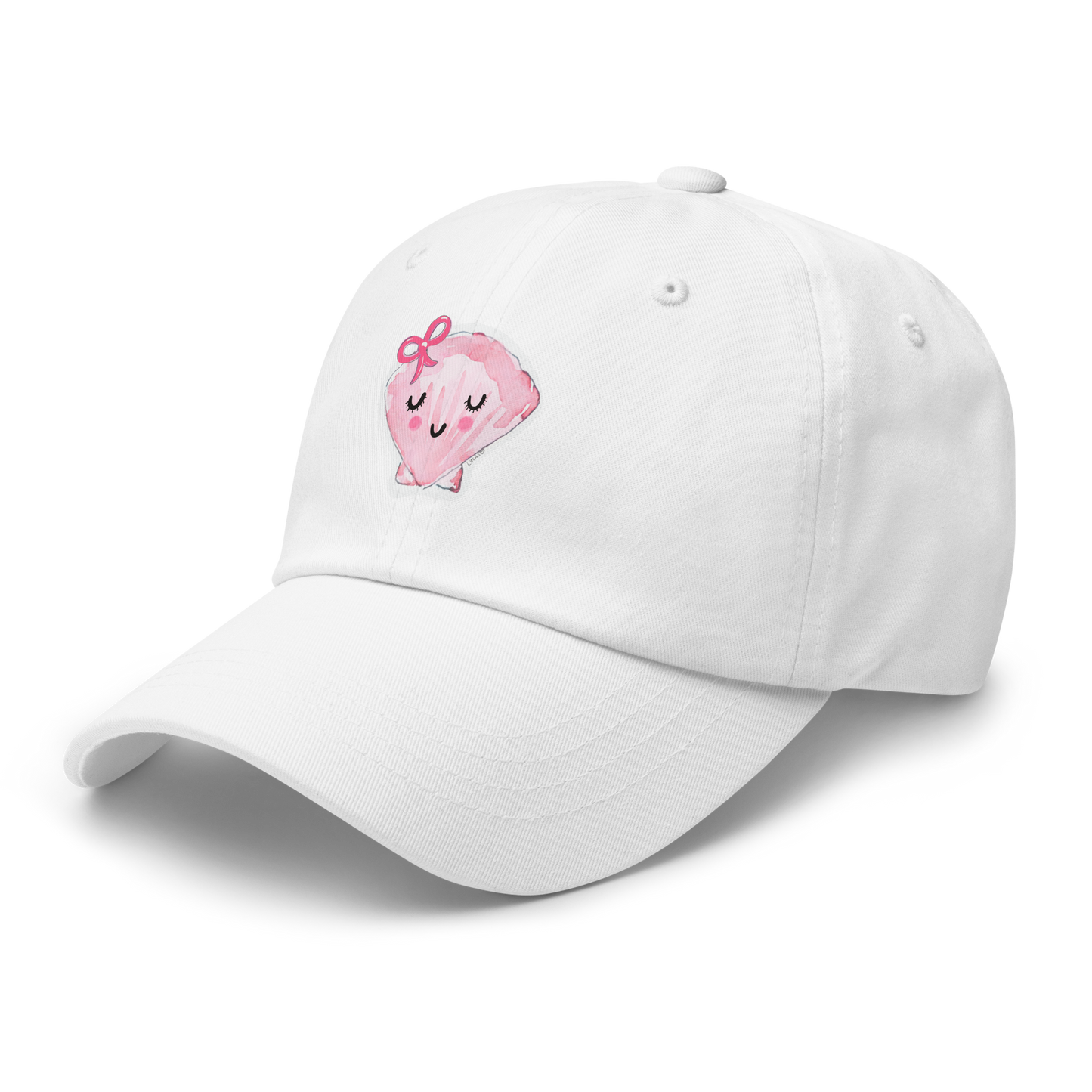 Coquette Seashell with Pink Bow Baseball Hat by Sook & Hook