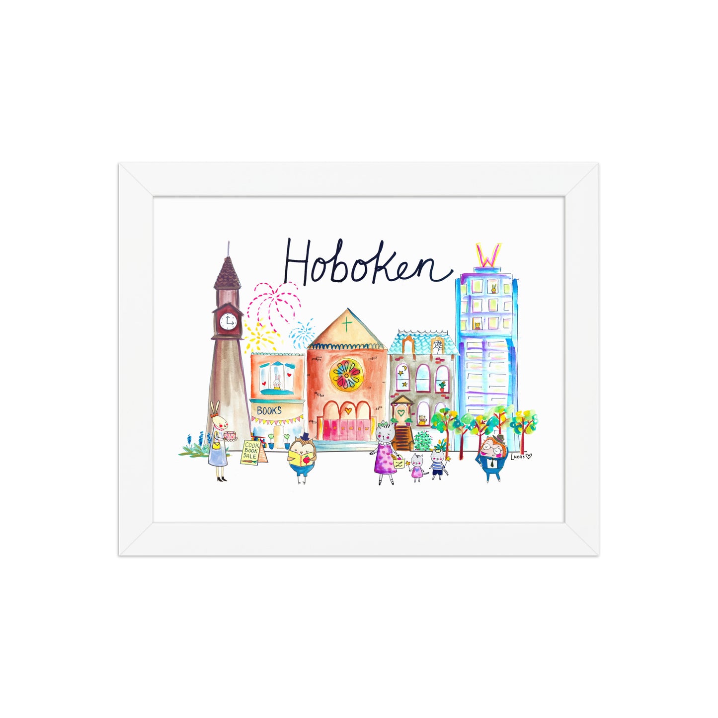 Hoboken Framed Art Print