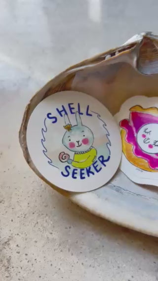 Beach Bun Sticker Trio – Shell Seekers Edition by Sook & Hook