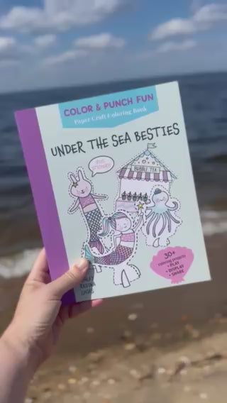 Under the Sea Besties Color & Punch Book | Signed Copy