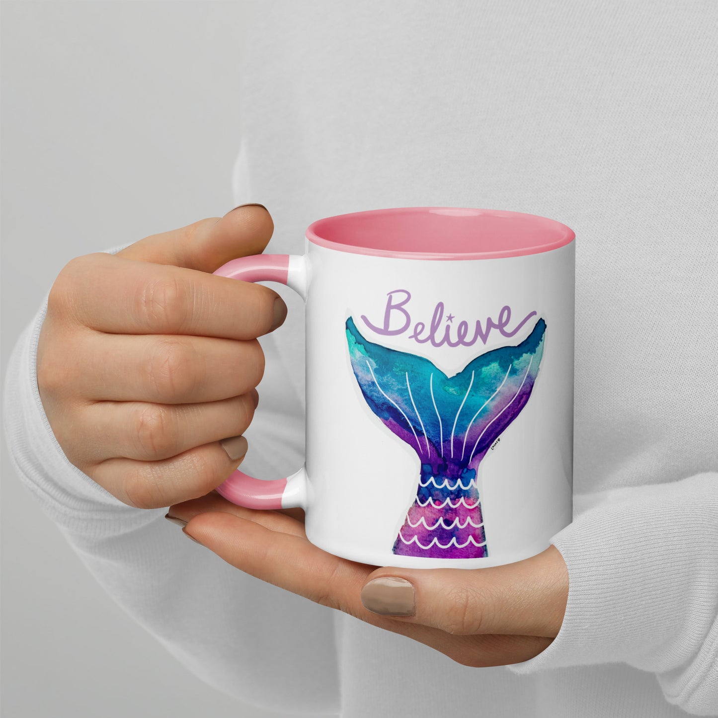 Mermaid Tail Mug 'Believe'