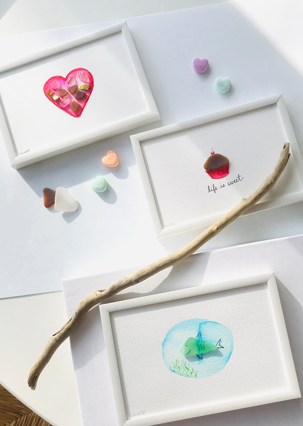 Sea Glass Art by Sook and Hook