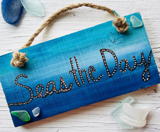 Seas the Day Wooden Wall Plaque